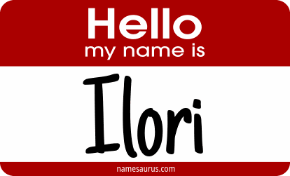 Hello my name is Ilori png download