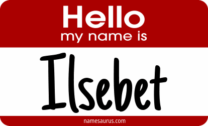 Hello my name is Ilsebet png download