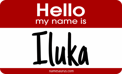 Hello my name is Iluka png download