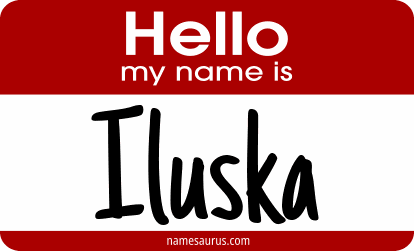 Hello my name is Iluska png download