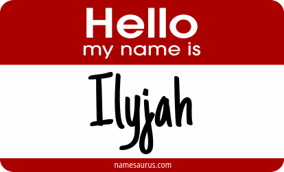 Hello my name is Ilyjah png download