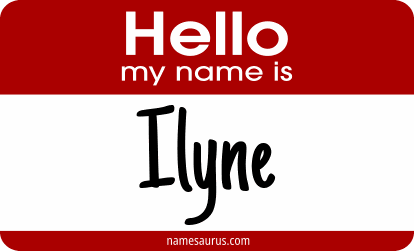 Hello my name is Ilyne png download