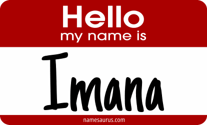 Hello my name is Imana png download