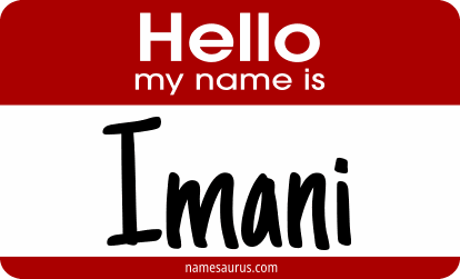 Hello my name is Imani png download