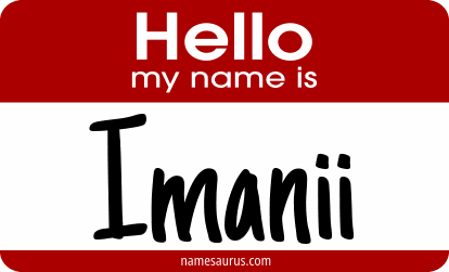 Hello my name is Imanii png download