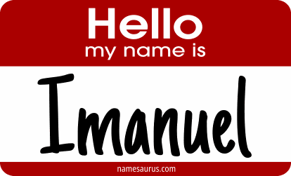 Hello my name is Imanuel png download