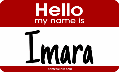 Hello my name is Imara png download