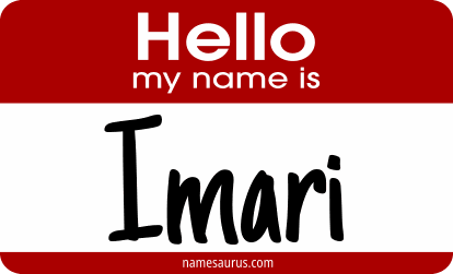 Hello my name is Imari png download