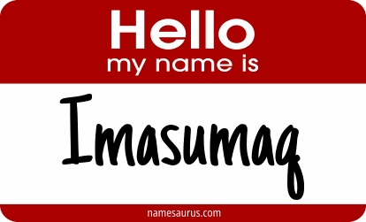 Hello my name is Imasumaq png download