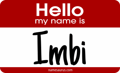 Hello my name is Imbi png download