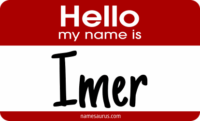 Hello my name is Imer png download