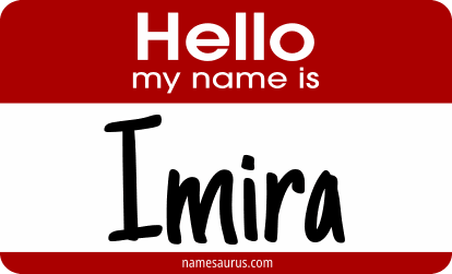 Hello my name is Imira png download