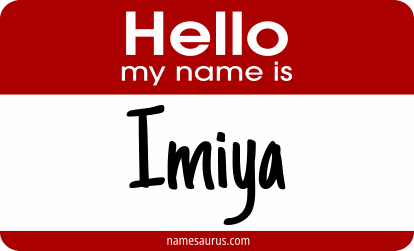 Hello my name is Imiya png download