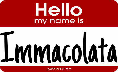 Hello my name is Immacolata png download
