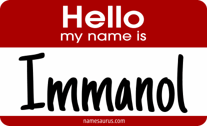 Hello my name is Immanol png download