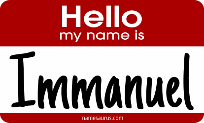Hello my name is Immanuel png download