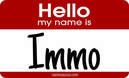 Hello my name is Immo png download