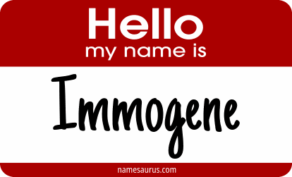 Hello my name is Immogene png download