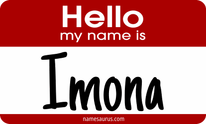 Hello my name is Imona png download