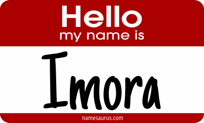 Hello my name is Imora png download