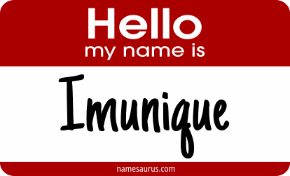 Hello my name is Imunique png download