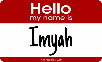 Hello my name is Imyah png download