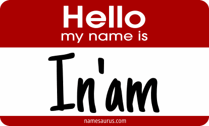 Hello my name is In'am png download
