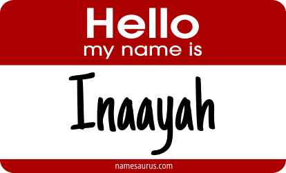 Hello my name is Inaayah png download
