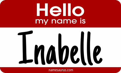 Hello my name is Inabelle png download