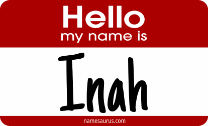 Hello my name is Inah png download