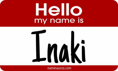 Hello my name is Inaki png download