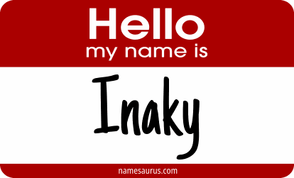 Hello my name is Inaky png download