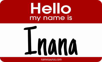 Hello my name is Inana png download