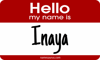 Hello my name is Inaya png download