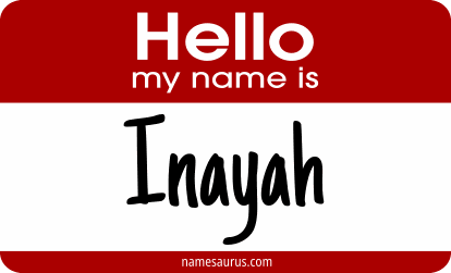 Hello my name is Inayah png download