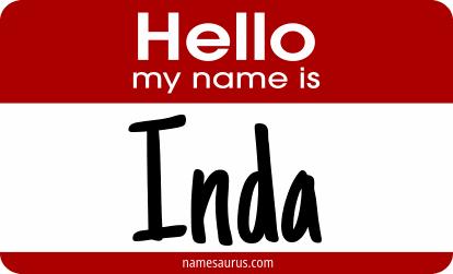 Hello my name is Inda png download