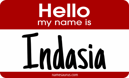 Hello my name is Indasia png download