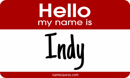 Hello my name is Indy png download