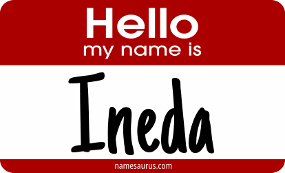 Hello my name is Ineda png download