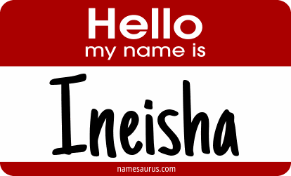 Hello my name is Ineisha png download