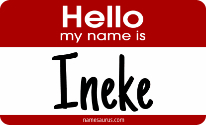 Hello my name is Ineke png download