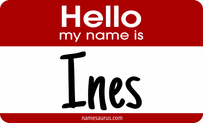 Hello my name is Ines png download