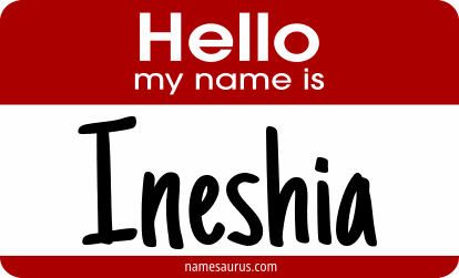 Hello my name is Ineshia png download