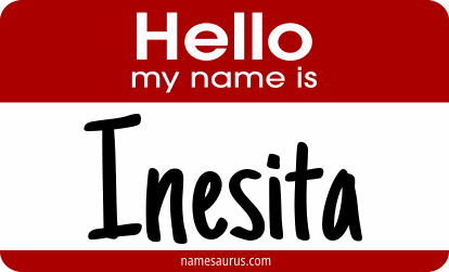 Hello my name is Inesita png download