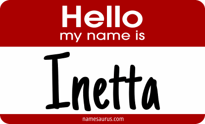 Hello my name is Inetta png download