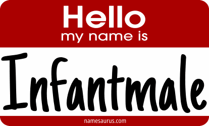 Hello my name is Infantmale png download