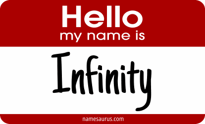 Hello my name is Infinity png download