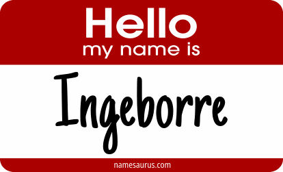 Hello my name is Ingeborre png download