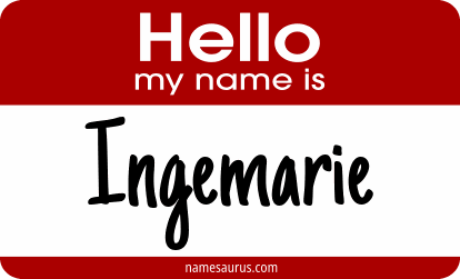 Hello my name is Ingemarie png download