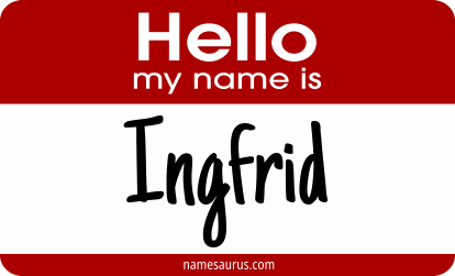 Hello my name is Ingfrid png download